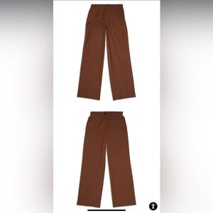 City Sleek 5 Pocket High-Rise Wide-Leg Pant in Roasted Brown